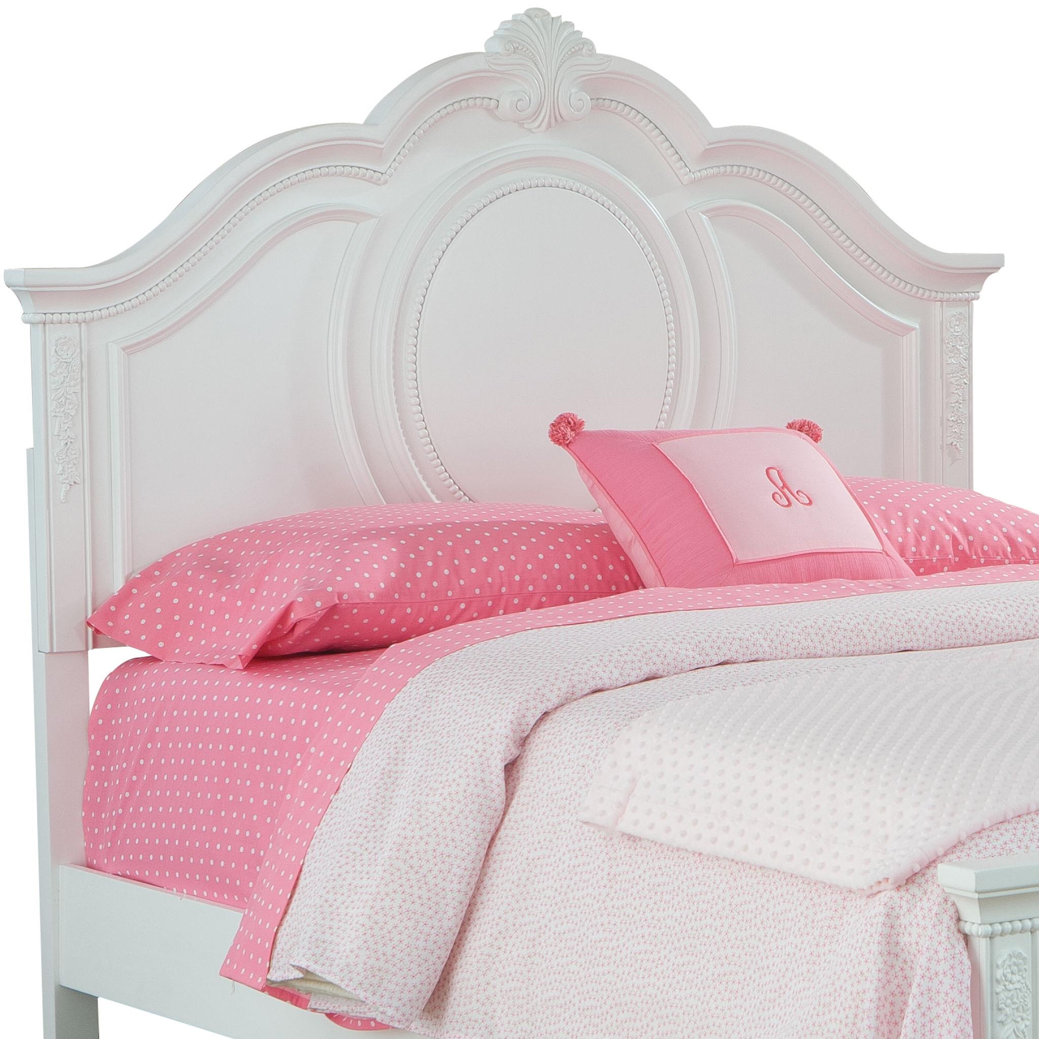 Standard Furniture Jessica Full Curvaceous Headboard with Beaded Pearl